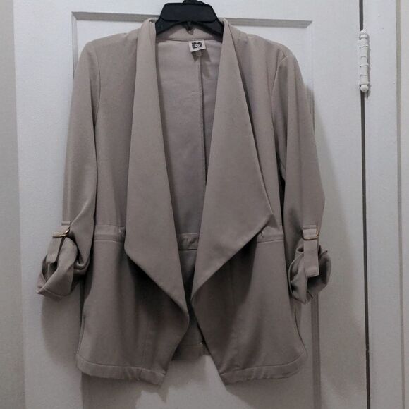 Anne Klein Tan Color Size Small Open Cardigan - Picture 2 of 5